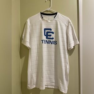 White tennis shirt. Mens. Adidas.